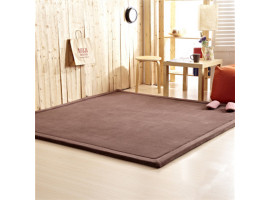 Tæppe, luksusudgave, 2x2m, Dark Brown